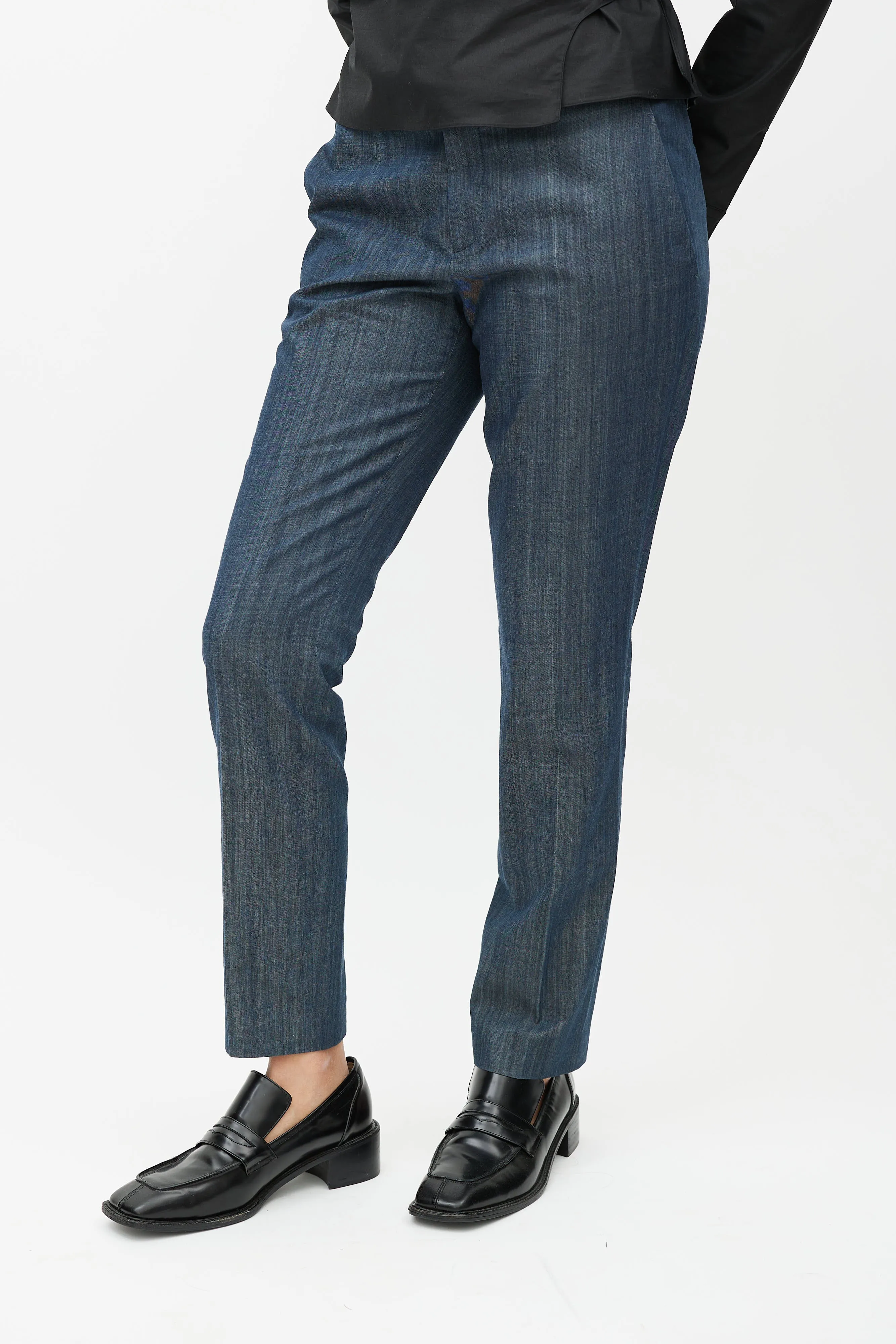 Blue Denim Pant Suit