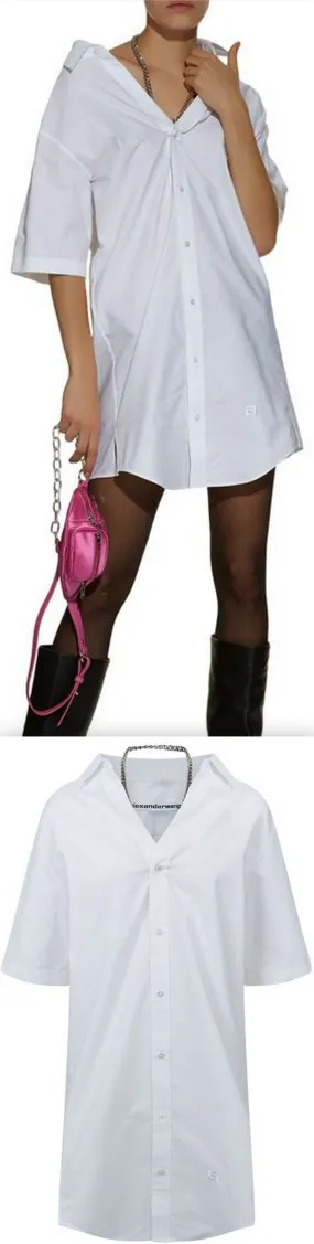 Chain Detail Shirt Dress