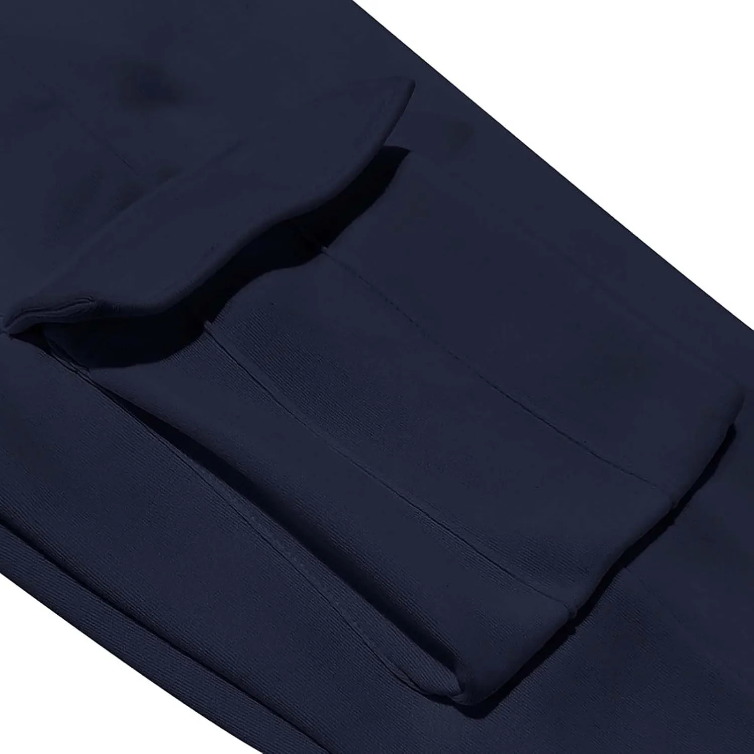 Fleece Lined Cargo Sweatpants for Men Baggy Drawstring Waist Joggers with Pockets Gym Workout Heavyweight Trousers