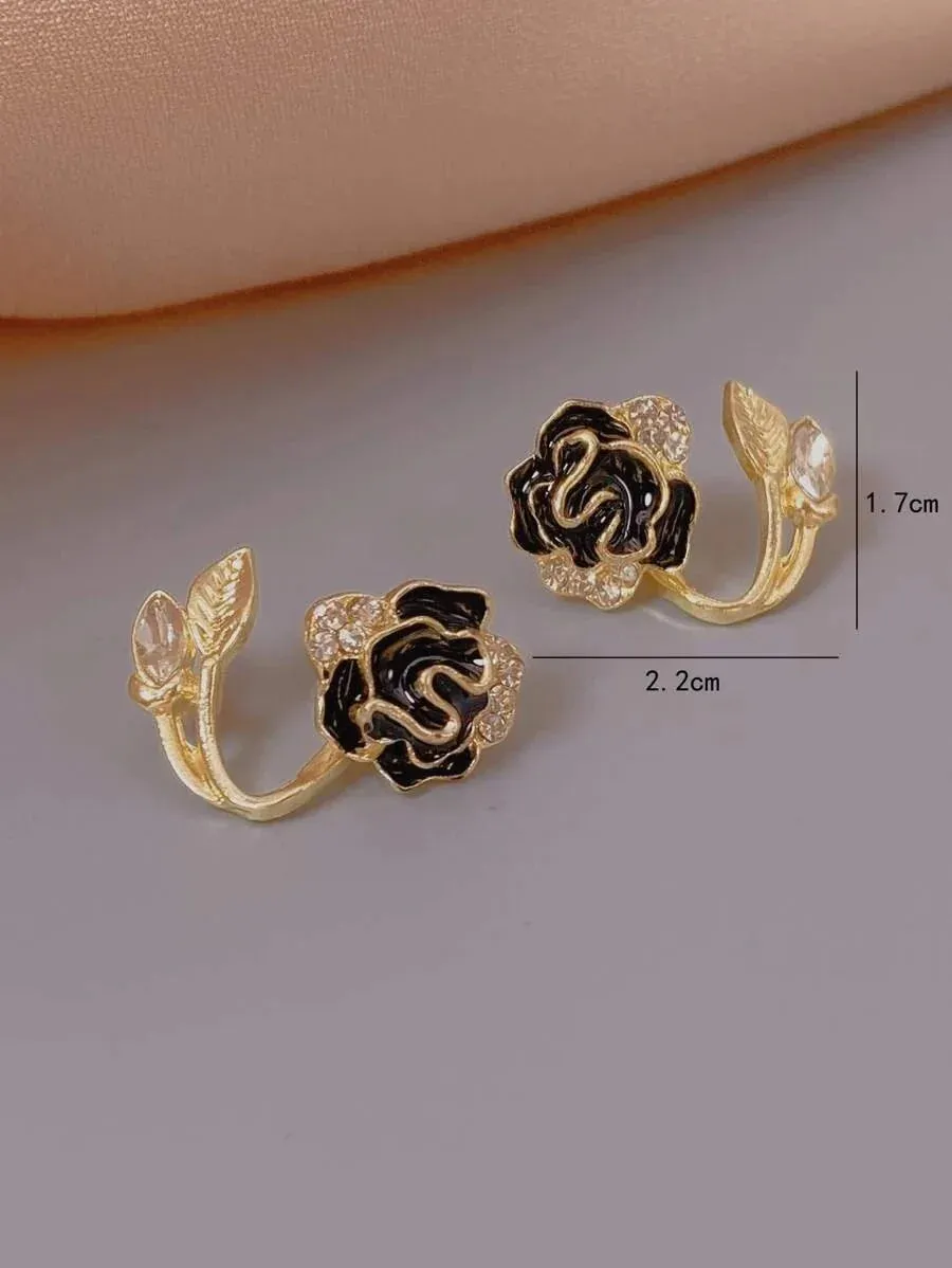 Flower Decor Earring Jackets
