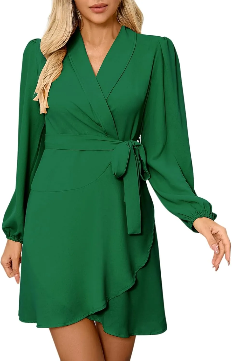 Spring Dresses for Women 2025 Petite Classy Ruffle Side Tie Waist Wedding Guest Dress ountry Concert Outfits for Women