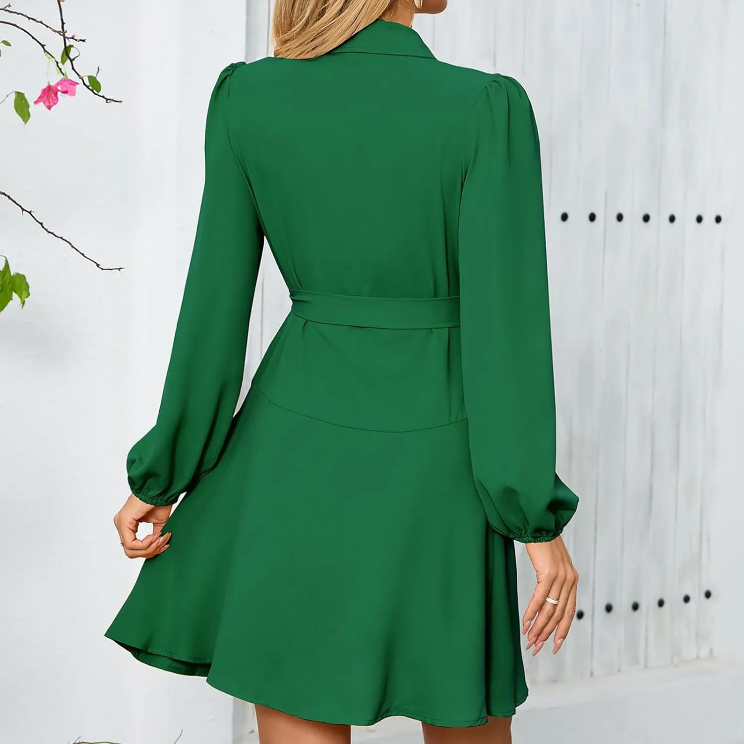 Spring Dresses for Women 2025 Petite Classy Ruffle Side Tie Waist Wedding Guest Dress ountry Concert Outfits for Women