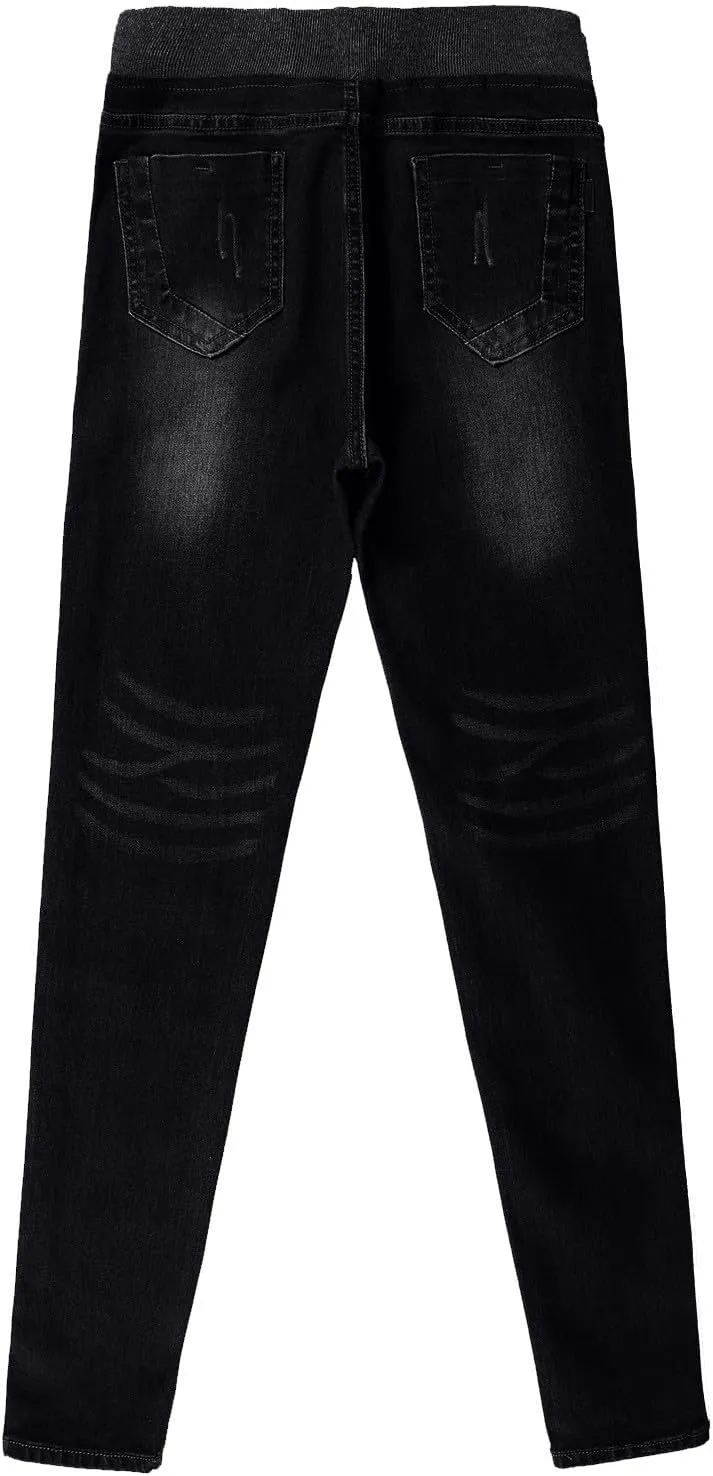Women's Skinny Jean Ladies Casual Work Pants Stretch High Waisted Denim Trousers Lounge Wear Denim Tight Pants
