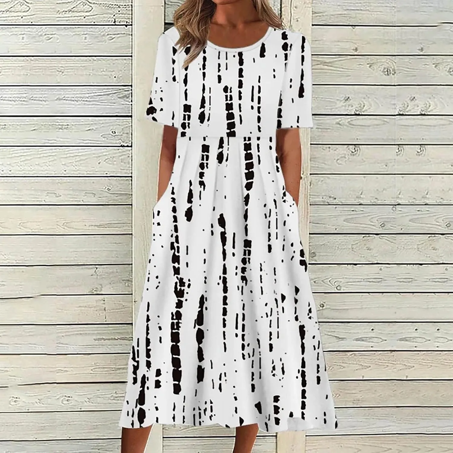 Womens Summer Dresses 2025 Casual Plus Size Dress Trendy Floral Boho Dress Flowy Spring Dress Shirt Dress with Pocket