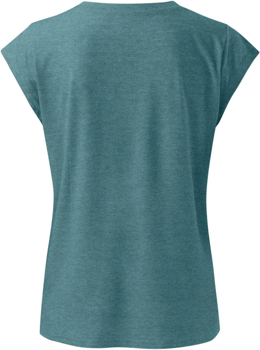 Women's Summer Tops 2025 Trendy Plus Size Cap Sleeve T Shirts Loose Fit Tank Top V Neck Solid Casual Tunic Blouse